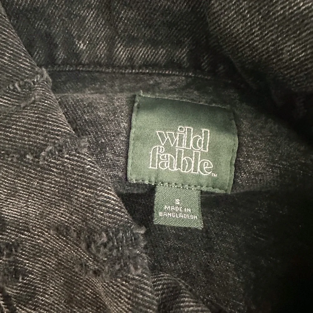 new ✨ black washed oversized jean jacket - Picture 6 of 6